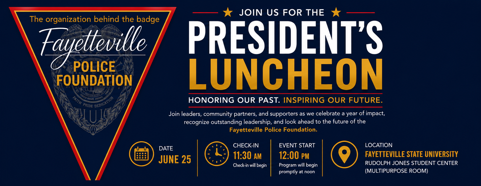 Fayetteville Police Foundation 2026 President’s Luncheon